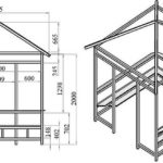 Прямоугольная беседка с четырехскатной крышей