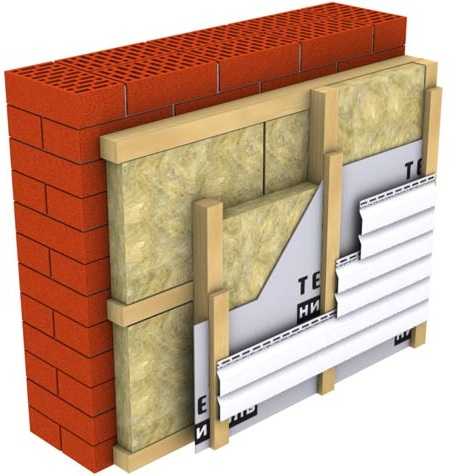 Если есть утеплитель, обрешетка набивается по-другому