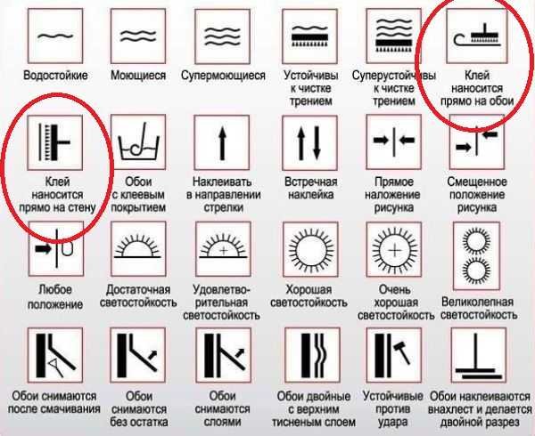 Такие обозначения есть на вкладыше