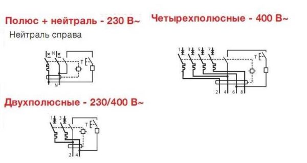 Обозначение дифавтомата