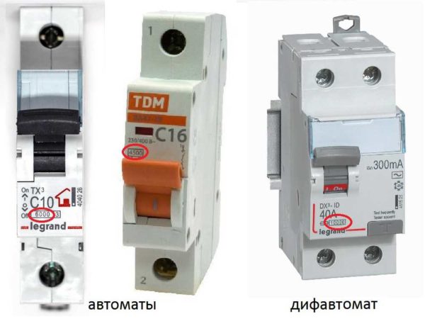 Отключающая способность автоматических защитных выключателей