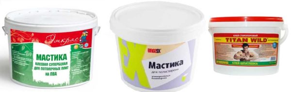 Мастики для приклеивания потолочной плитки 