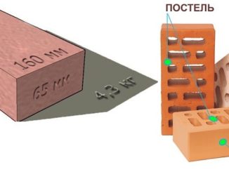 Строительный кирпич имеет определенные габариты, определенные стандартами. Чаще всего используется одинарный размер кирпича - 250*120*65 мм