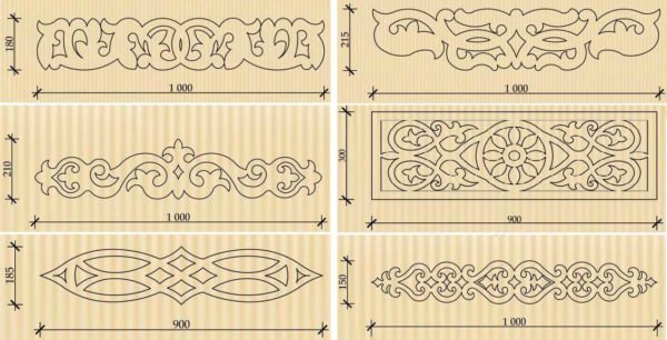 Схемы для выпиливания наличников из дерева