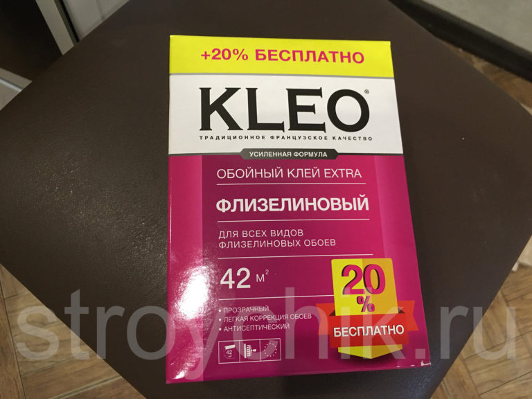 Французский обойный клей KLEO EXTRA для всех видов флизелиновых обоев